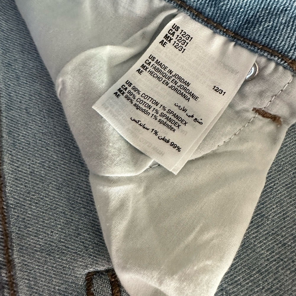 INC denim pants size 12/31 in new blue - Picture 10 of 16